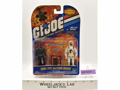 Snake Eyes & Storm Shadow GI Joe Collector's Edition 2000 Hasbro NEW SEALED MOSC