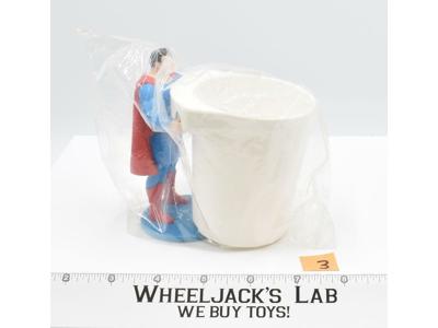 Superman #3 DC Comics 1988 Burger King Figure Cup Holder NEW MISP