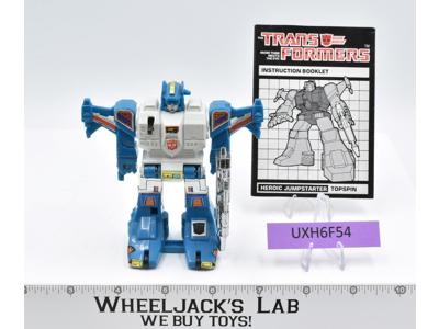Topspin 100% Complete Vintage 1985 G1 Transformers Hasbro Action Figure