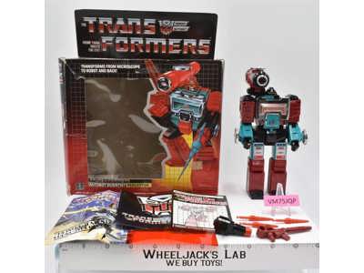 Perceptor NR MINT FIGURE W/MIB 100% Complete 1985 Vintage Hasbro G1 Transformers