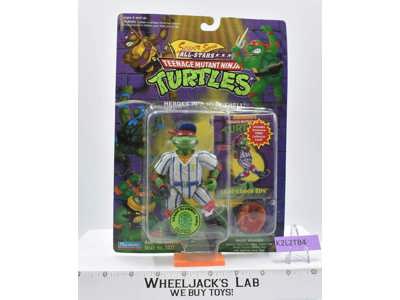 Grand Slammin' Raph Teenage Mutant Ninja Turtle Sewer Sports TMNT Playmates MOSC