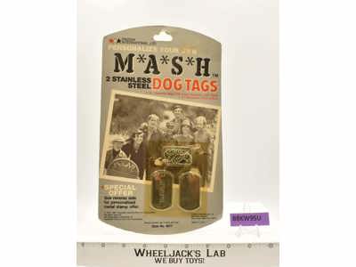 MASH 2 Stainless Steel Dog Tags Tristar International, Ltd. 1981 Vintage MOSC