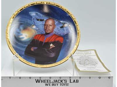 Captain Sisko & The U.S.S. Defiant Plate Star Trek 1996 The Hamilton Collection