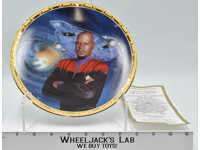 Captain Sisko & The U.S.S. Defiant Plate Star Trek 1996 The Hamilton Collection