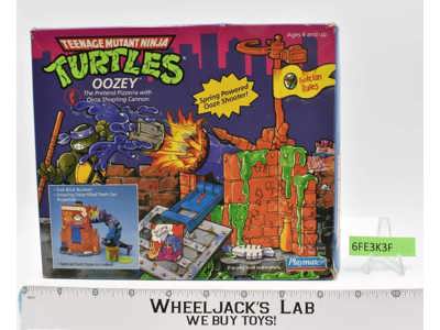 Oozey Ooze Cannon W/Box UNUSED STICKERS Teenage Mutant Ninja Turtles Playset