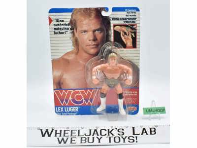 Lex Luger NEW MOSC WCW 1990 Galoob Spanish Version 5" Wrestling Action Figure
