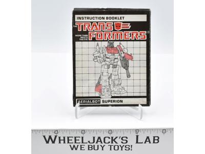 Superion Giftset Action Figure Instruction Manual Booklet 1985 G1 Transformers