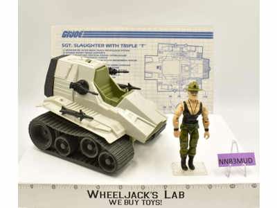 Triple T W/Sgt. Slaughter G.I. Joe 1986 Hasbro Vintage Action Figure Vehicle