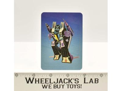 Skywarp Card 101 Variant Color 1985 G1 Transformers Action Trading Cards