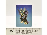 Skywarp Card 101 Variant Color 1985 G1 Transformers Action Trading Cards