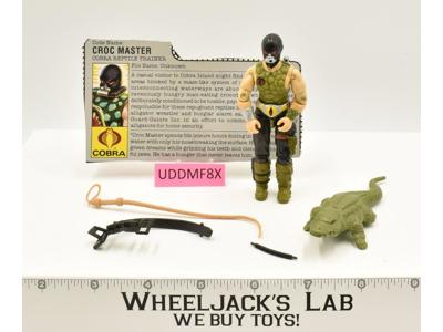 Croc Master V1 100% Complete G.I. Joe 1987 Hasbro Vintage Action Figure