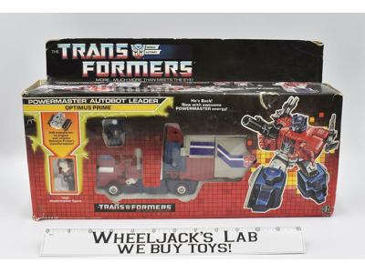 Powermaster Optimus Prime NEAR MINT FIGURE W Box 1988 Vintage G1 Transformers