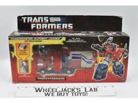 Powermaster Optimus Prime NEAR MINT FIGURE W Box 1988 Vintage G1 Transformers