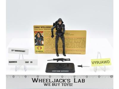 Baroness V9 100% Complete 25th Anniversary G.I. Joe 2007 Hasbro Action Figure
