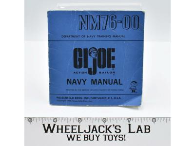 NM76-00 GI Joe Action Sailor Navy Manual 1964 Hasbro Action ARAH Vintage