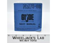 NM76-00 GI Joe Action Sailor Navy Manual 1964 Hasbro Action ARAH Vintage