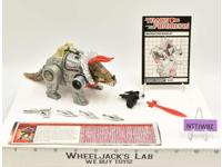 Slag 100% Complete 1985 Vintage G1 Transformers Triceratops Action Figure