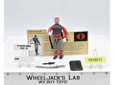 Cobra Slice V4 100% Complete G.I. Joe 2002 Hasbro Action Figure
