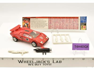 Sideswipe 100% Complete Vintage 1985 G1 Transformers Hasbro Action Figure