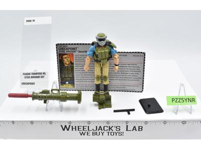 Checkpoint v1 100% Complete G.I. Joe Plague Trooper vs Steel Brigade 2006 Hasbro