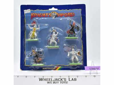 #7767 Knights of the Sword 5Pc Figure Set 1989 Britains Petite LTD NEW MIB