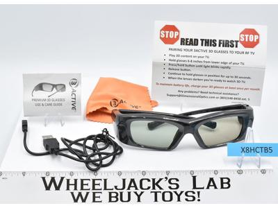 Rechargeable 3D Glasses by Dimensional Optics W/Case and Cloth Cleaner