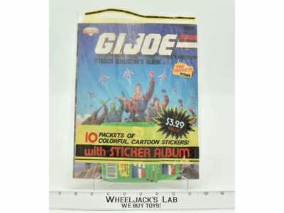 G.I. Joe Sticker Collector's Album W/10 Packs of Stickers 1986 Hasbro
