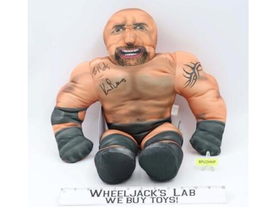 WWF Goldberg 1998 WCW Plush Doll Wrestling Bashin Brawler SIGNED Vince Russo