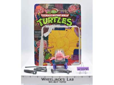 Krang W/Cardback 100% Complete TMNT 1989 Playmates Vintage Action Figure