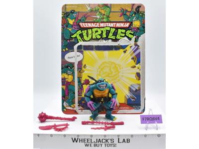 Slash W/Cardback 100% Complete TMNT 1990 Playmates Vintage Action Figure