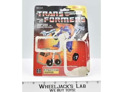 Huffer Cardback 1984 Vintage Hasbro G1 Transformers Action Figure