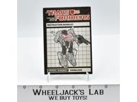 Grimlock Instruction Manual Booklet 1985 Hasbro G1 Transformers