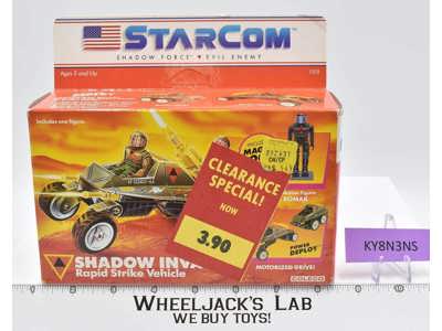 Shadow Invader WORKS Complete Starcom 1986 Coleco Action Figure Vehicle MIB