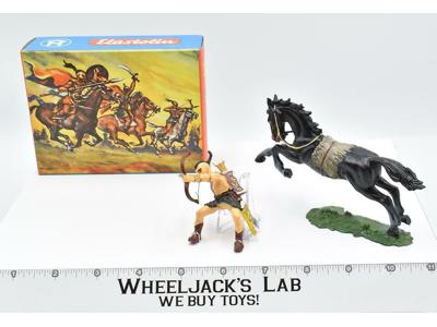 8756 Mounted Cavalry Soldier Hun W Bow Toy Soldiers Elastolin 70MM W/BOX