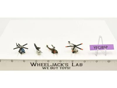 Lot of 4 Helicopters 1988-89 Vintage Galoob Micro Machines