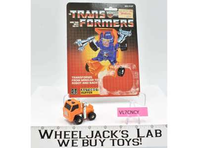 Huffer 100% Complete W/CARDBACK 1984 Vintage G1 Transformers