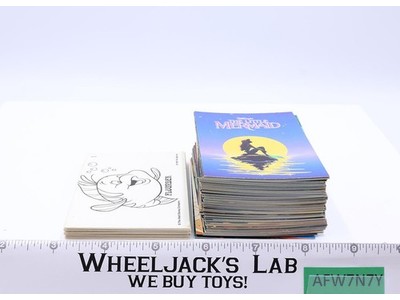 Complete Set of The Little Mermaid Trading Cards + Color-In Cards