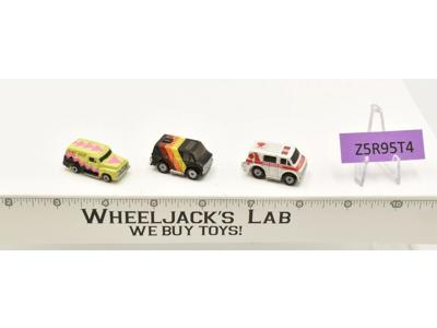 Lot of 3 Vans/Vehicles 1988-89 Vintage Galoob Micro Machines