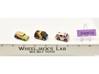 Lot of 3 Vans/Vehicles 1988-89 Vintage Galoob Micro Machines