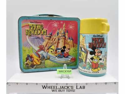 Walt Disney Magic Kingdom Metal Lunchbox W/Thermos 1979 Aladdin Industries