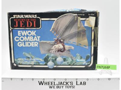 Ewok Combat Glider Complete W/Box Star Wars 1984 Kenner Action Figure Vehicle