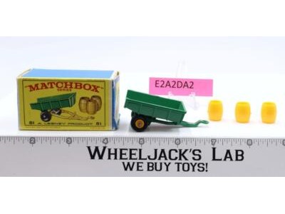 Tipping Trailer 51 Lesney Matchbox Series 1960's Made In England