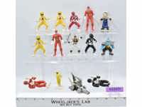 Lot of Mini Power Rangers 1990's Bandai 3" Action Figures
