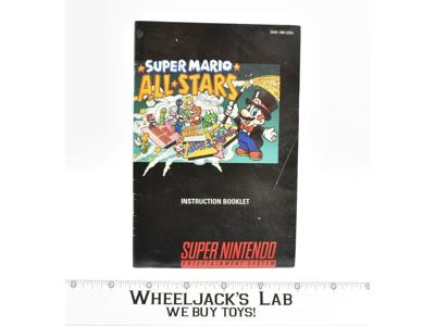 Super Mario All Stars Instruction Manual Only SNES Super Nintendo