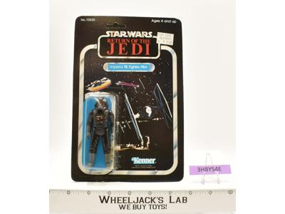 Tie Fighter Pilot 65 Back Star Wars ROTJ 1983 Kenner Action Figure NEW MOSC