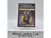 Skywarp Action Figure Instruction Manual Booklet 1984 G1 Transformers