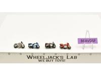 Lot of 4 Motorcycles/Dirt Bikes 1988-89 Vintage Galoob Micro Machines