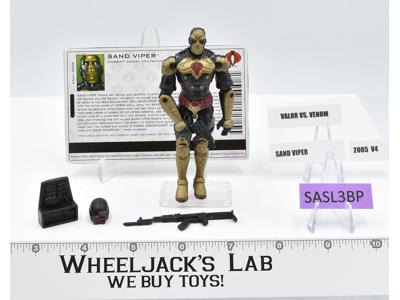 Sand Viper v4 100% Complete GI Joe Valor vs Venom 2005 Hasbro Action Figure