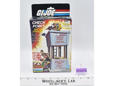 Check Point Alpha Station Unit 100% Complete W/ Box GI Joe 1985 Action Figure