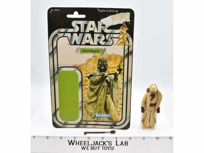 Tusken Raider W/ Cardback 100% Complete Star Wars 21 Back 1979 Kenner No Repro